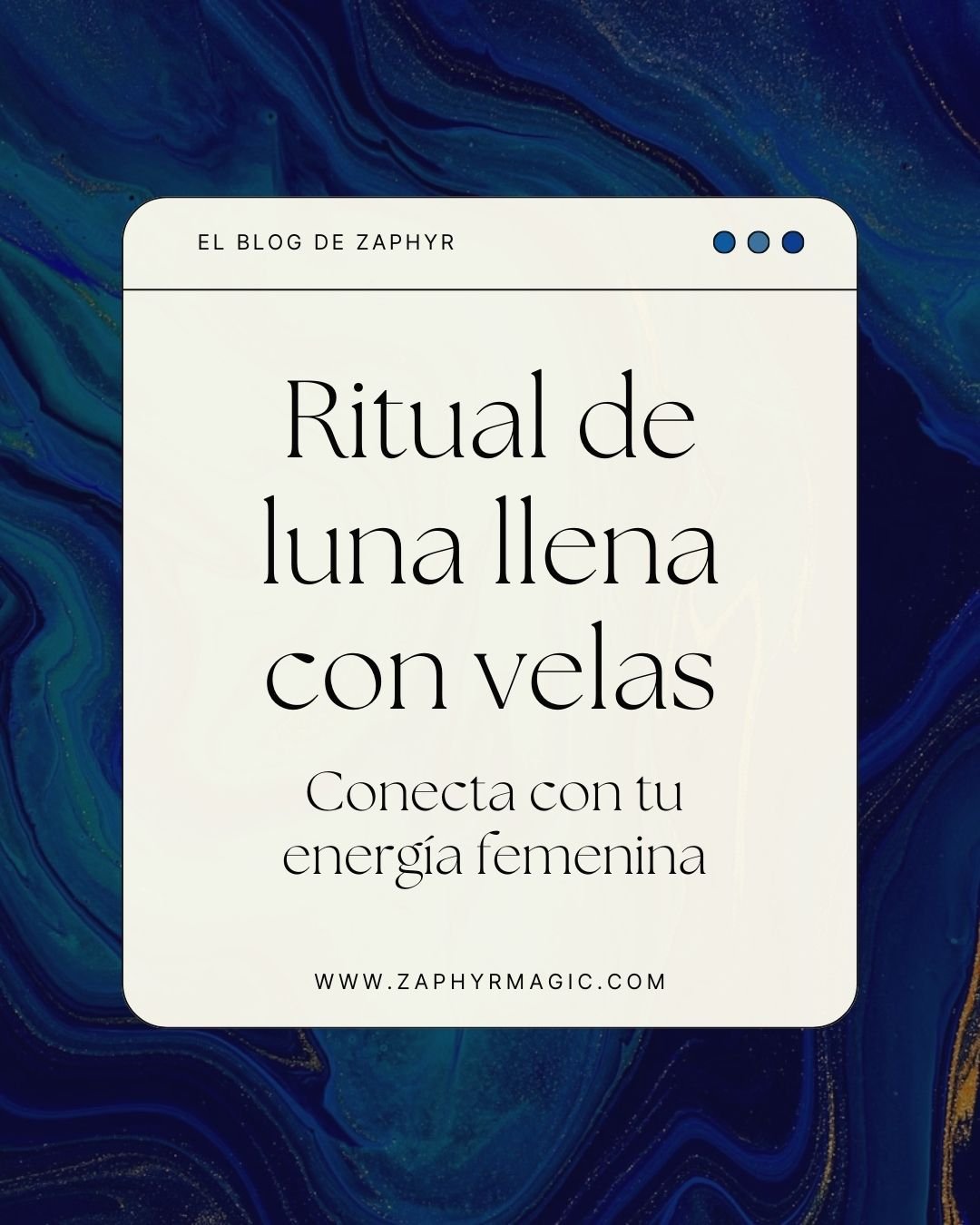 Ritual de luna llena con velas | Zaphyr Magic